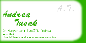 andrea tusak business card
